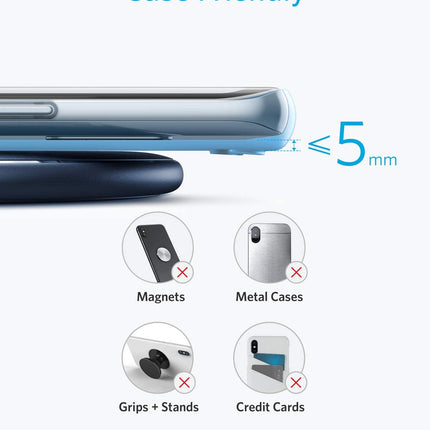 Anker <b>313</b> Wireless Charger (Pad) Blue