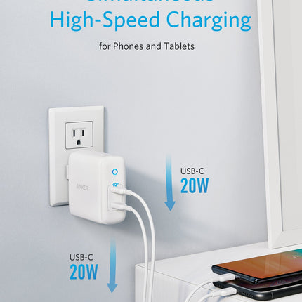 Anker <b>324</b> Charger (40W) White