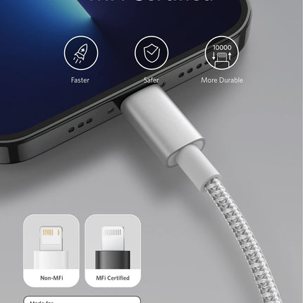 Anker <b>331</b> USB - C to Lightning Cable Silver
