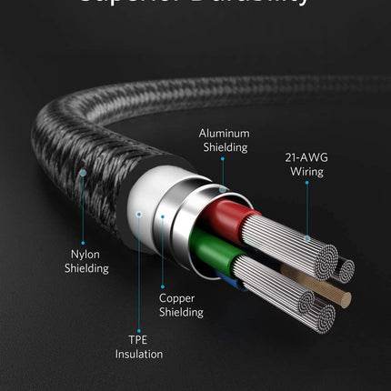 Anker <b>331</b> USB - C to Lightning Cable Black