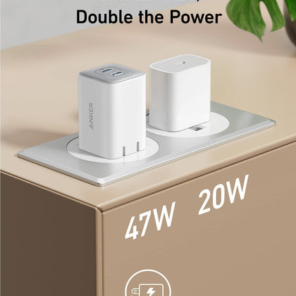 Anker <b>523</b> Charger (Nano 3, 47W) Shell White