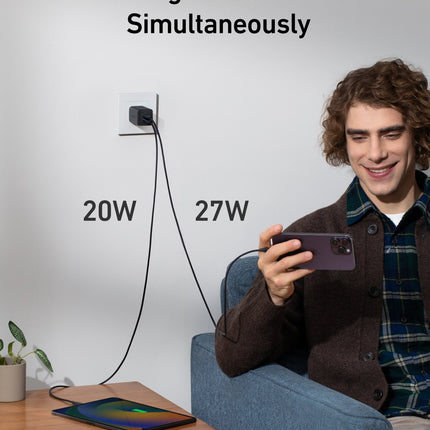 Anker <b>523</b> Charger (Nano 3, 47W) Black Stone