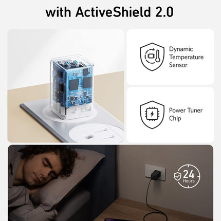 Anker <b>523</b> Charger (Nano 3, 47W) Misty Blue