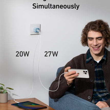 Anker <b>523</b> Charger (Nano 3, 47W) Misty Blue