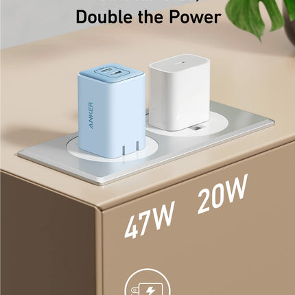 Anker <b>523</b> Charger (Nano 3, 47W) Misty Blue