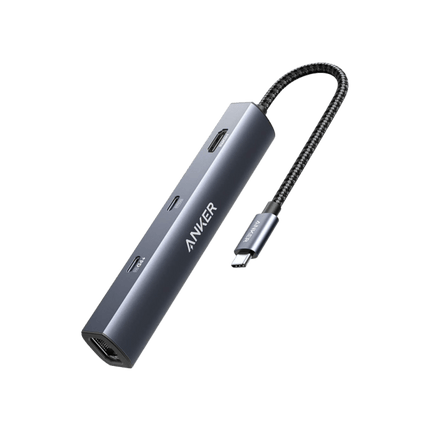 Anker <b>543</b> USB - C Hub (6 - in - 1, Slim) Grey
