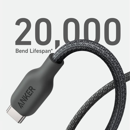 Anker <b>543</b> USB C to USB C Cable (240W, 10 ft) Black