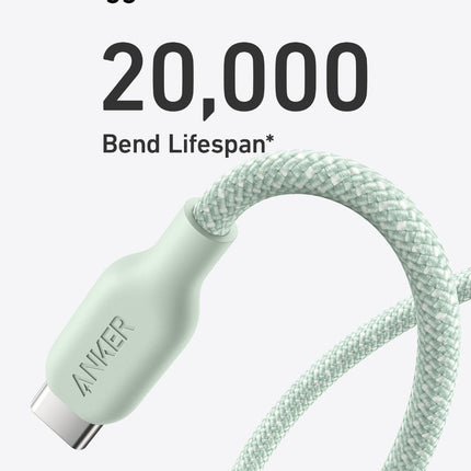 Anker <b>543</b> USB - C to USB - C Cable (Bio - Braided) 6 ft
