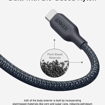 Anker <b>543</b> USB - C to USB - C Cable (Bio - Braided) 3 ft