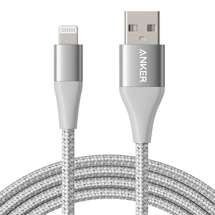 Anker <b>551</b> USB - A to Lightning Cable (3 ft / 6 ft / 10 ft) Silver