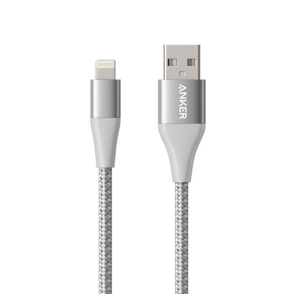 Anker <b>551</b> USB - A to Lightning Cable (3 ft / 6 ft / 10 ft) Silver