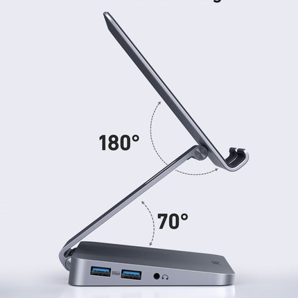 Anker <b>551</b> USB - C Hub (8 - in - 1, Tablet Stand) Gray