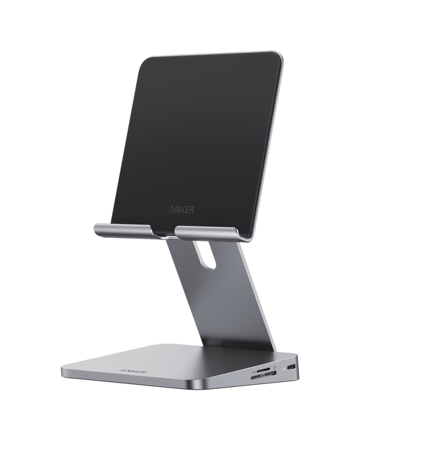 Anker <b>551</b> USB - C Hub (8 - in - 1, Tablet Stand) Gray