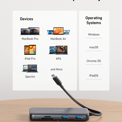 Anker <b>555</b> USB - C Hub (8 - in - 1) Black