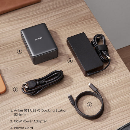 Anker <b>575</b> USB - C Docking Station (13 - in - 1) Black