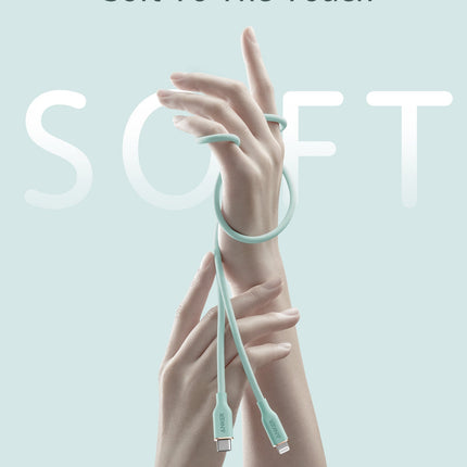 Anker <b>641</b> USB - C to Lightning Cable (Flow, 3 ft Silicone) 6ft