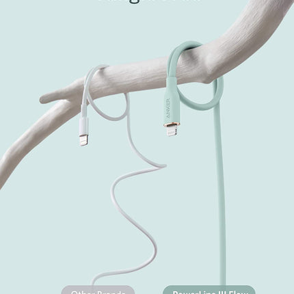 Anker <b>641</b> USB - C to Lightning Cable (Flow, 3 ft Silicone) 3ft