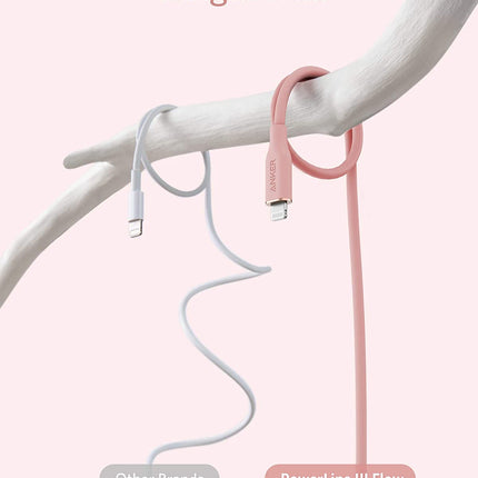 Anker <b>641</b> USB - C to Lightning Cable (Flow, 3 ft Silicone) 3ft