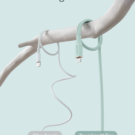 Anker <b>641</b> USB - C to Lightning Cable (Flow, 3 ft Silicone) 6ft