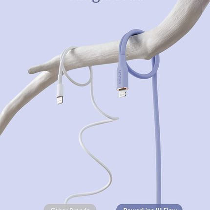 Anker <b>641</b> USB - C to Lightning Cable (Flow, 3 ft Silicone) 3ft