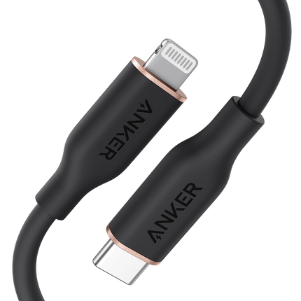 Anker <b>641</b> USB - C to Lightning Cable (Flow, 3 ft Silicone) 3ft