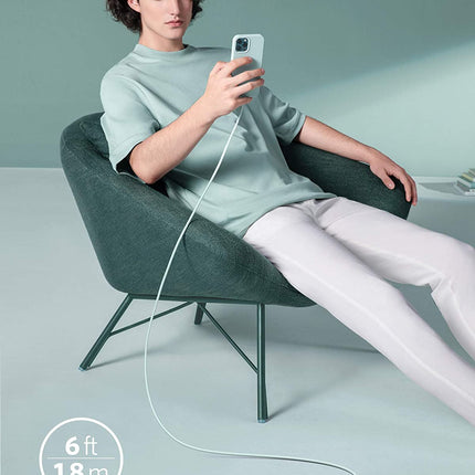 Anker <b>641</b> USB - C to Lightning Cable (Flow, 3 ft Silicone) 6ft