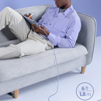 Anker <b>641</b> USB - C to Lightning Cable (Flow, 3 ft Silicone) 6ft