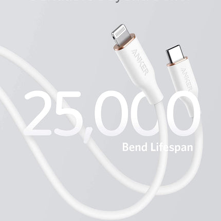 Anker <b>641</b> USB - C to Lightning Cable (Flow, 3 ft Silicone) 3ft