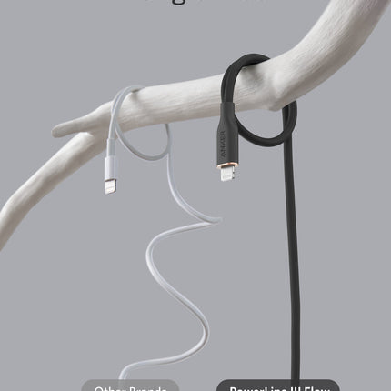 Anker <b>641</b> USB - C to Lightning Cable (Flow, 3 ft Silicone) 6ft