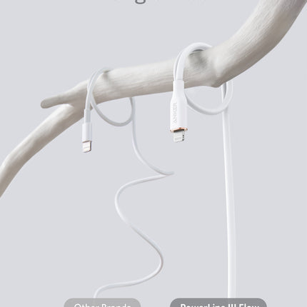 Anker <b>641</b> USB - C to Lightning Cable (Flow, 3 ft Silicone) 6ft