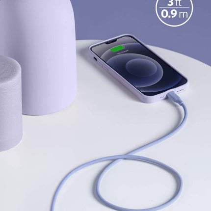 Anker <b>641</b> USB - C to Lightning Cable (Flow, Silicone) 3ft