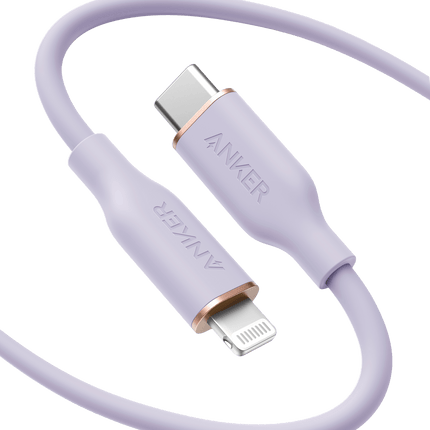 Anker <b>641</b> USB - C to Lightning Cable (Flow, Silicone) 6ft