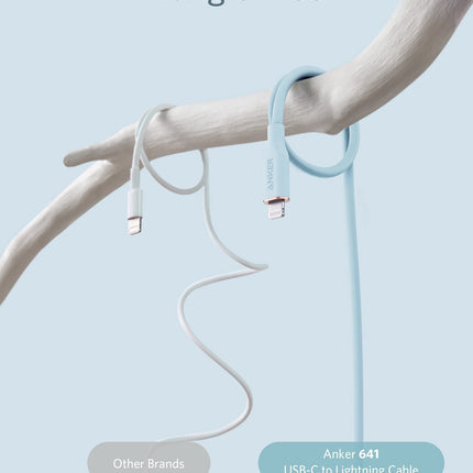 Anker <b>641</b> USB - C to Lightning Cable (Flow, Silicone) 6ft