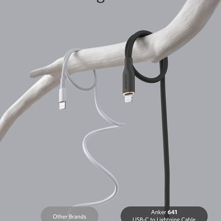 Anker <b>641</b> USB - C to Lightning Cable (Flow, Silicone) 6ft