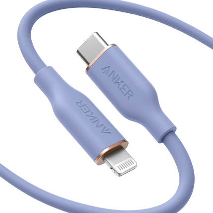Anker <b>641</b> USB - C to Lightning Cable (Flow, Silicone) 6ft