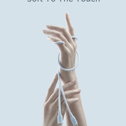 Anker <b>641</b> USB - C to Lightning Cable (Flow, Silicone) 3ft