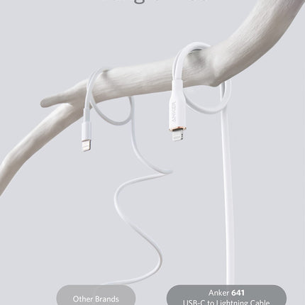 Anker <b>641</b> USB - C to Lightning Cable (Flow, Silicone) 6ft