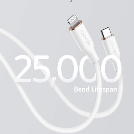 Anker <b>641</b> USB - C to Lightning Cable (Flow, Silicone) 6ft