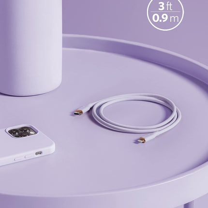 Anker <b>641</b> USB - C to Lightning Cable (Flow, Silicone) 3ft