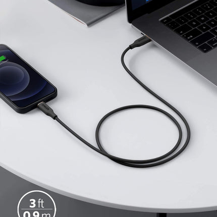 Anker <b>641</b> USB - C to Lightning Cable (Flow, Silicone) 3ft