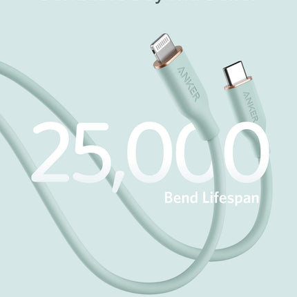 Anker <b>641</b> USB - C to Lightning Cable (Flow, Silicone) 6ft