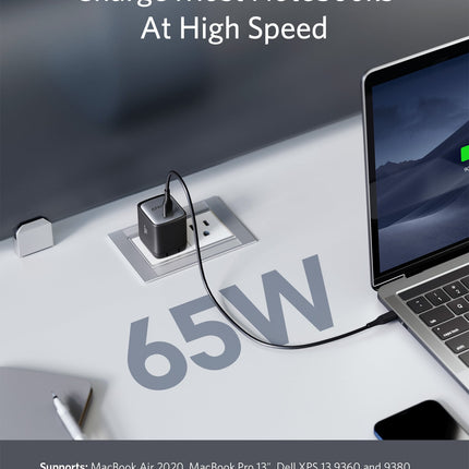 Anker <b>715</b> Charger (Nano II 65W) Black