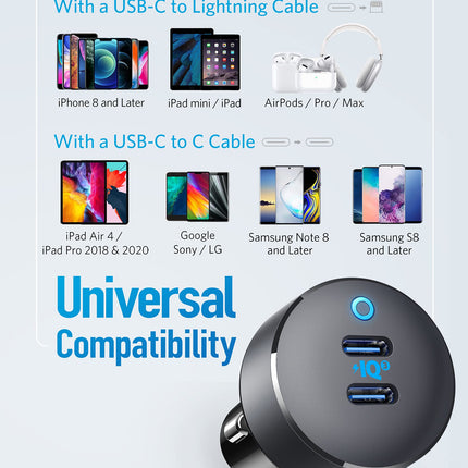 Anker <b>PowerDrive III</b> Duo USB - C Car Charger