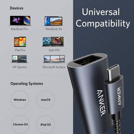 Anker <b>PowerExpand</b> USB - C to Gigabit Ethernet Adapter Gray