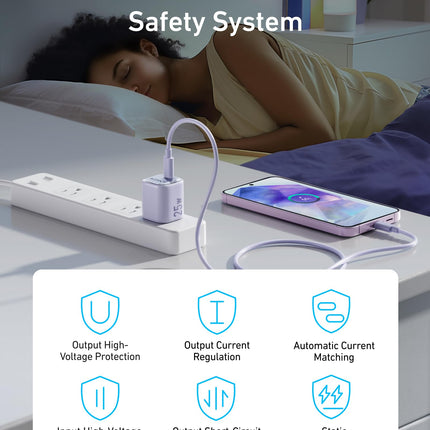 Anker Charger (25W, Compact) Misty Blue