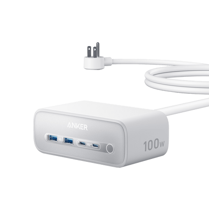 Anker Charging Station (7 - in - 1, 100W) Shell White