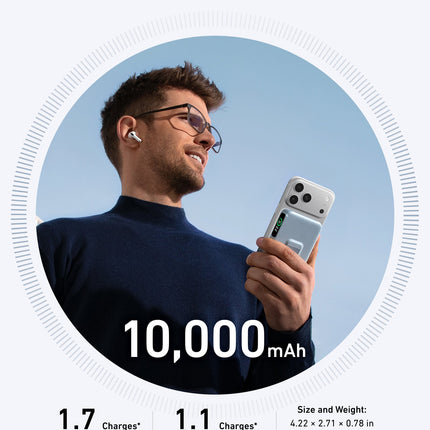 Anker MagGo Power Bank (10K) Ice Lake Blue