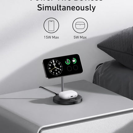 Anker MagGo Wireless Charger (2 - in - 1 Stand) BOABlack Stone9
