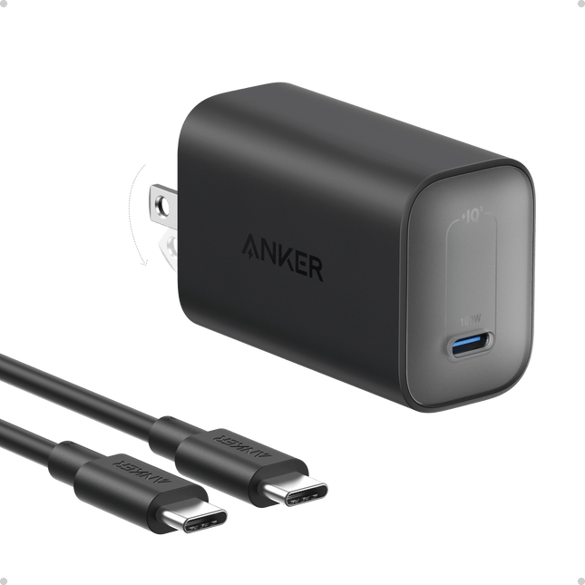 Anker Nano Charger (100W) with USB - C Cable Black Stone