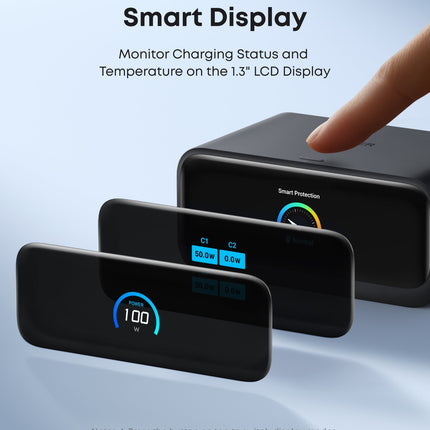 Anker Nano Charging Station (7 - in - 1, 100W) Black